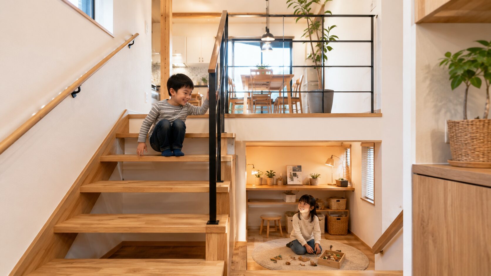 BinO WAVE 32坪スキップフロアの家｜柏市増尾台 K様邸